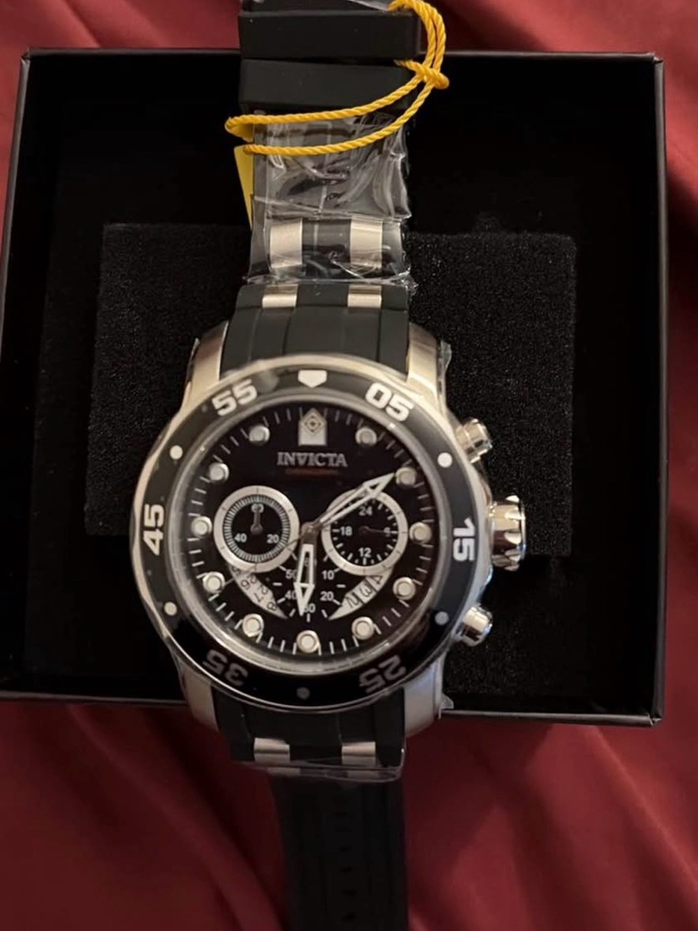 Invicta Men’s Black Chronograph Sport Watch